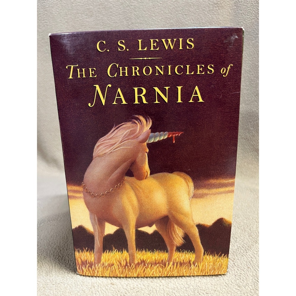 Chronicles of Narnia C.S. Lewis 7 Book Box Set Scholastic 1995 Paperbacks